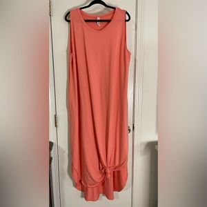 Coral maxi dress 3X